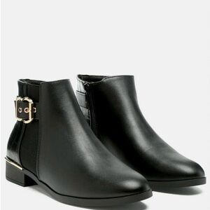 London Rag Womens Frothy Buckled
Ankle Boots With Croc Detail Size 7.5 NWT